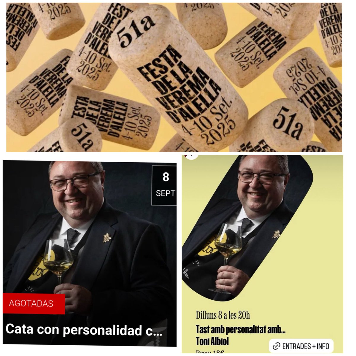 Ens veiem dilluns Festa Verema d’Alella a on tindré el privilegi d’impartir la ponencia i tast 

- Catalunya, jardí vitivinícola del Mediterrani’

#festadelaveremaalella #alella #vicatalà #jotriovicatalà #divins #martorell #sommelier #sumiller 
<a href="/ajalella/">Ajuntament d'Alella</a>  <a href="/DOAlella/">DO Alella</a> <a href="/incavicat/">INCAVI</a>
