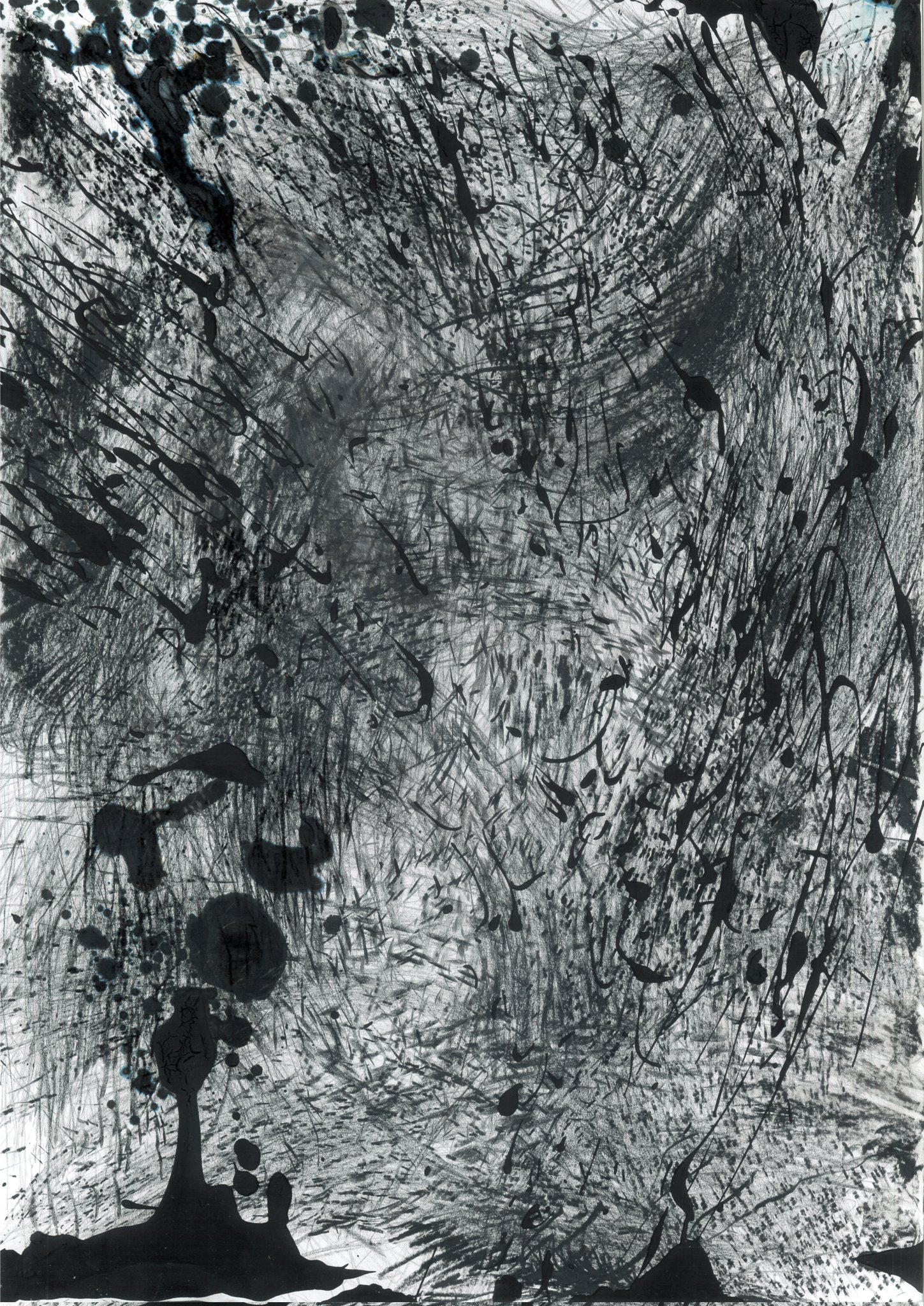 腸の絵(モノクロ)1110作 腸の絵(モノクロ)1110作