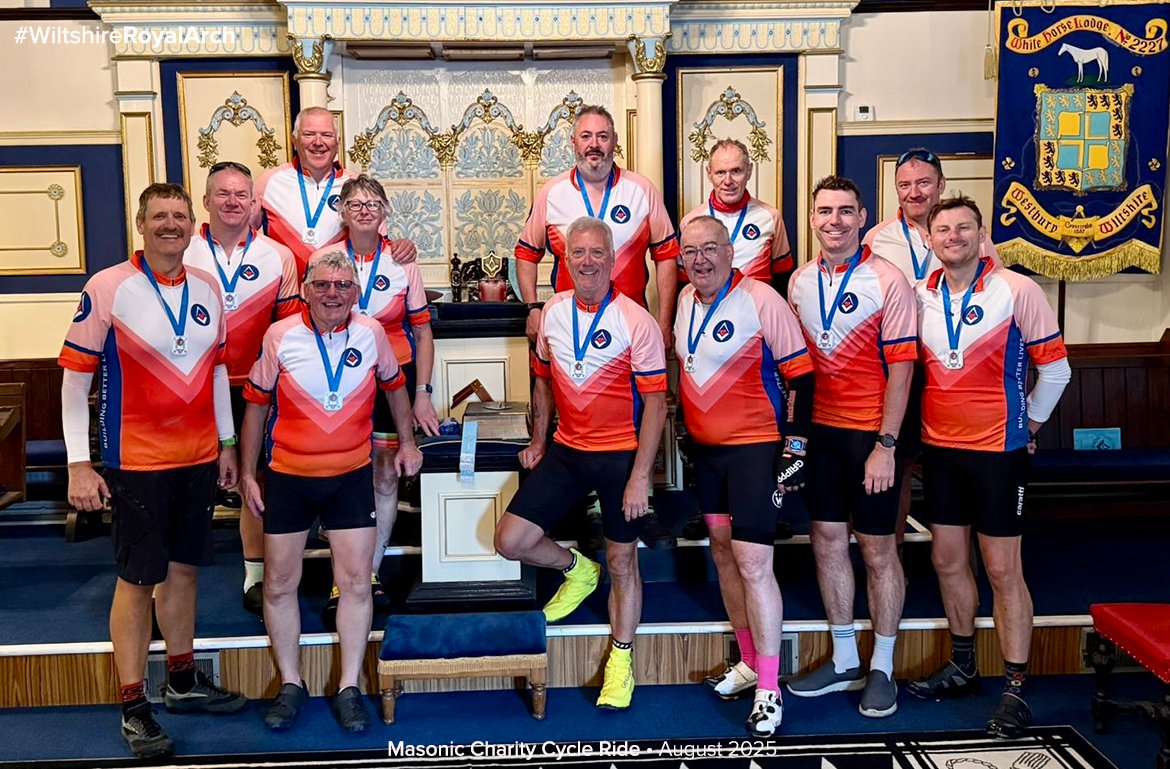 PGChapter Wiltshire (@pgcwiltshire) on Twitter photo #WiltshireRoyalArch Congrats to all the riders who took part in the Masonic Cycle Ride Challenge. 44.2 gruelling miles travelled! Raising a generous contribution to the Wiltshire 2028 Festival target. Was the DepMEGS leading the peloton? <a href="/PGCWiltshire/">PGChapter Wiltshire</a> <a href="/wiltspgl/">Wiltshire Freemasons</a> #WiltshireRoyalArch Congrats to all the riders who took part in the Masonic Cycle Ride Challenge. 44.2 gruelling miles travelled! Raising a generous contribution to the Wiltshire 2028 Festival target. Was the DepMEGS leading the peloton? <a href="/PGCWiltshire/">PGChapter Wiltshire</a> <a href="/wiltspgl/">Wiltshire Freemasons</a>