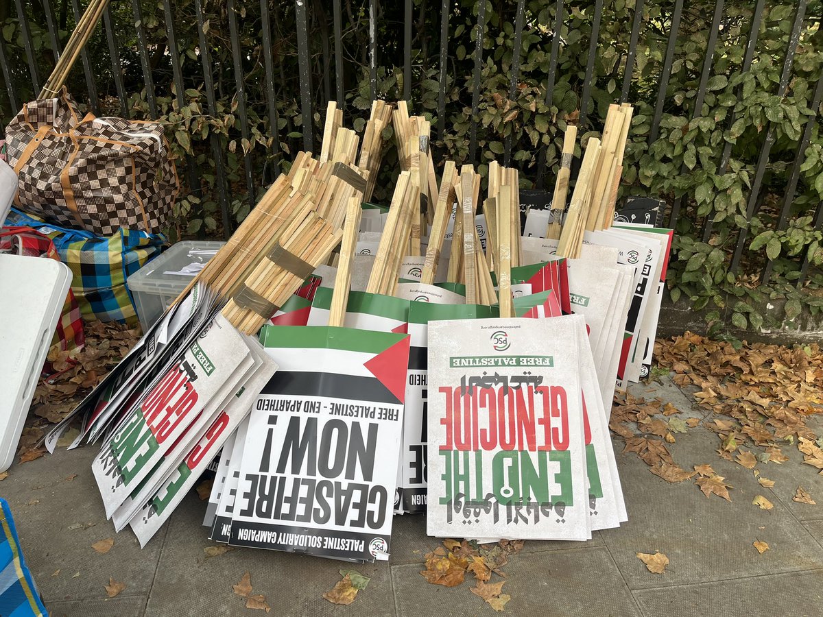 Getting ready to march - join us 12noon Russell Square.