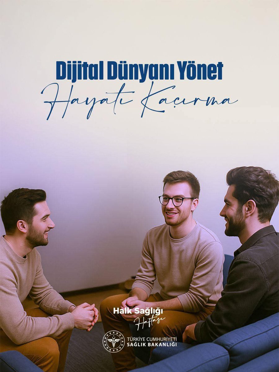 Ekran sürenin farkında mısın❓

Dijital Dünyanı Yönet,
Hayatı Kaçırma❗

#HalkSağlığıHaftası #KoruyanGeliştirenSağlık #HayatıKaçırma #SağlıklıTürkiyeYüzyılı