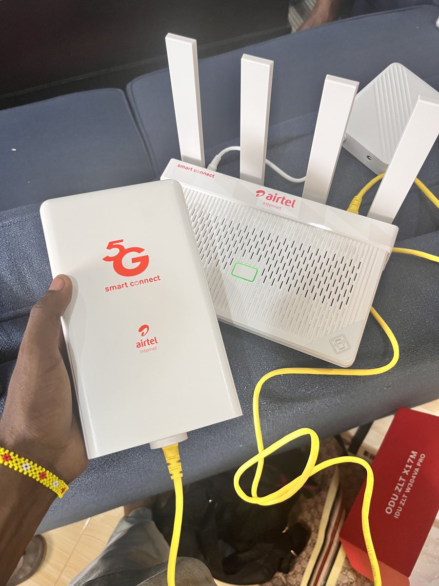 Yes,
Ni 100,000 Tsh tu jipatie router ya kufunga O.D.U, Bando la mwezi bila kikomo na Power bank pia tunatoa
✅Free Installation
🚛Free Delivery

•Vifurushi mwezi
70k = 25Mbps🔥
100k = 40Mbps

☎️0785642664
WhatsApp wa.me/+255785642664
Bei: 100K 
📍Dsm