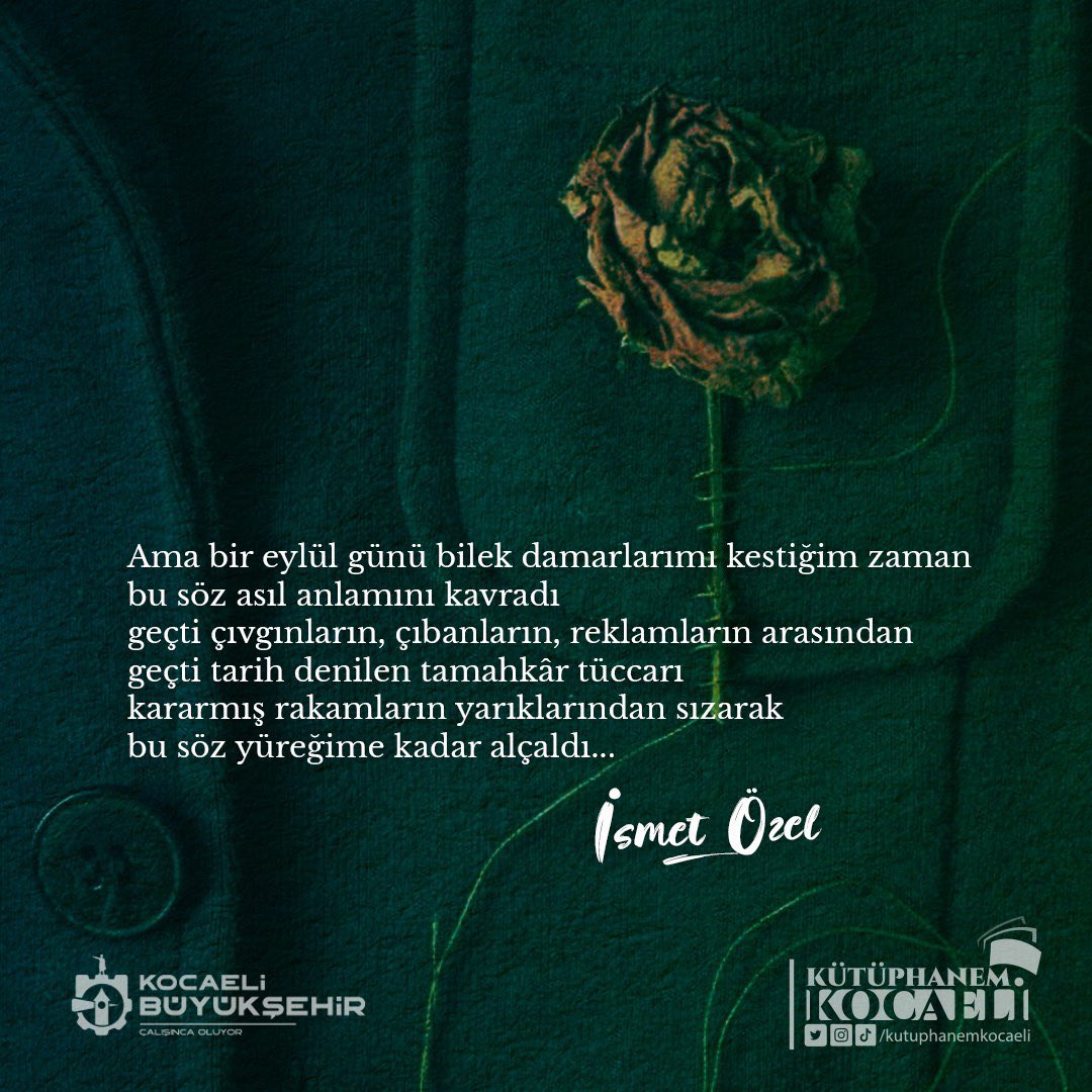 Eylül’ün sayfalarını şiirlerle açıyoruz. Satırlarda buluşalım. 📖

Sizin en sevdiğiniz şiir hangisi? Yorumlarda buluşalım👇🏻🎗️🪅