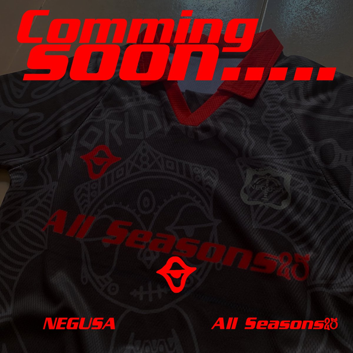 negusa_co's tweet photo. Every Season is your season.

NEGUSA “All Seasons” jerseys dropping soon https://t.co/zFwn6lB4Az