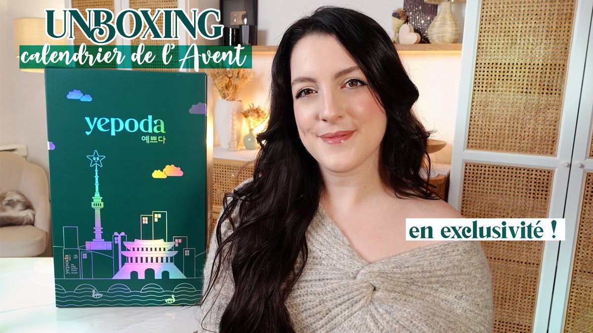 youtu.be/YJKK-l7Cjrk Nouvelle vidéo en ligne : CALENDRIER DE L'AVENT Yepoda (en exclusivité!) : unboxing 🥳 Tout est dans le détail ! 

#calendrierdelavent2025 #calendrierdelavent #unboxing #reveal #AdventCalendar2025 #adventcalendar #yepoda #kbeauty