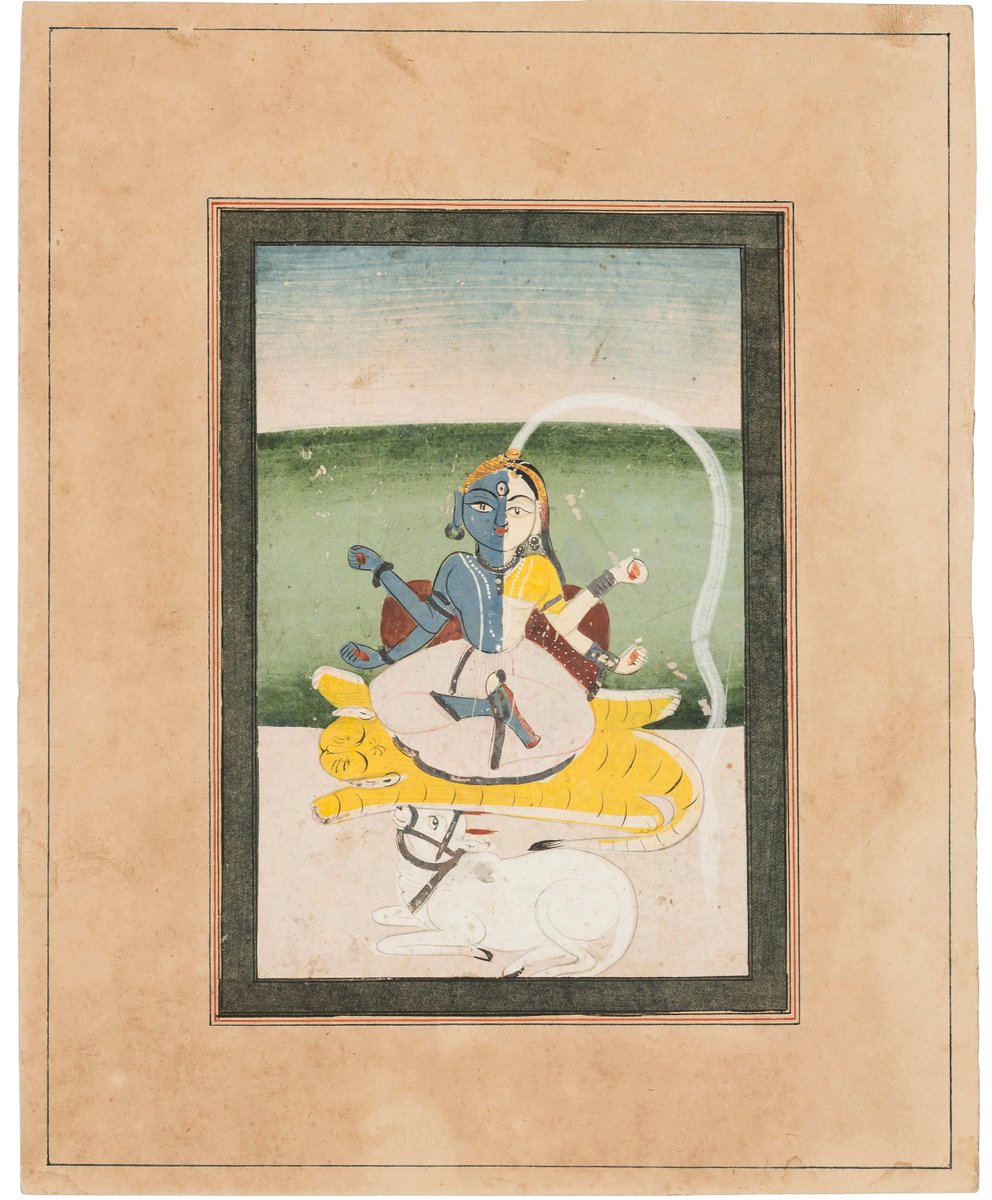 hinduaesthetic's tweet photo. Śiva as Ardhanārīśvara
Jaipur, Rajasthan, 19th century https://t.co/UCoGbF7bOp