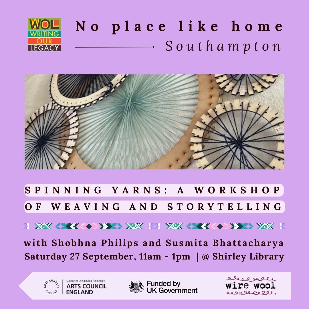 wire wool (@wirewoolevents) on Twitter photo Coming up!
Free writing workshops with <a href="/Susmitatweets/">Susmita Bhattacharya</a> + <a href="/BHwritinglegacy/">Writing Our Legacy | Covert Issue 5 out now!</a> in #Southampton
🗺️4wks today we're writing migration <a href="/OctoberBooks/">October Books</a>
🪡3wks today we're spinning yarns at Shirley Library
🎫wirewoolevents.com Coming up!
Free writing workshops with <a href="/Susmitatweets/">Susmita Bhattacharya</a> + <a href="/BHwritinglegacy/">Writing Our Legacy | Covert Issue 5 out now!</a> in #Southampton
🗺️4wks today we're writing migration <a href="/OctoberBooks/">October Books</a>
🪡3wks today we're spinning yarns at Shirley Library
🎫wirewoolevents.com