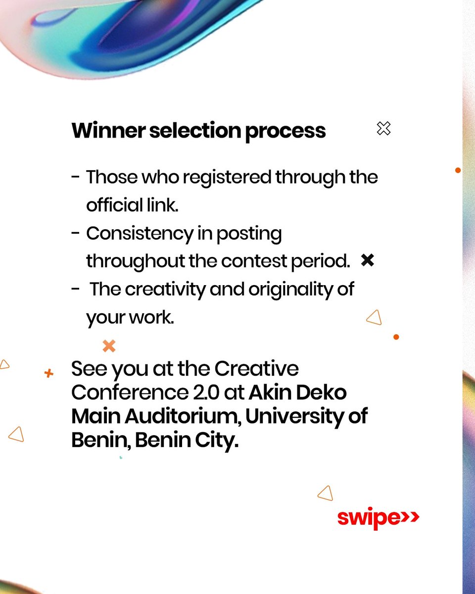 CreativeXComm's tweet image. We have seen all your amazing entries for the Creative You Awards.

The energy was unmatched 🔥ans the creativity was limitless.
Entries officially closes on the 7th off September.

See you at the Creative Conference 2.0 🫵

#creativeconference
