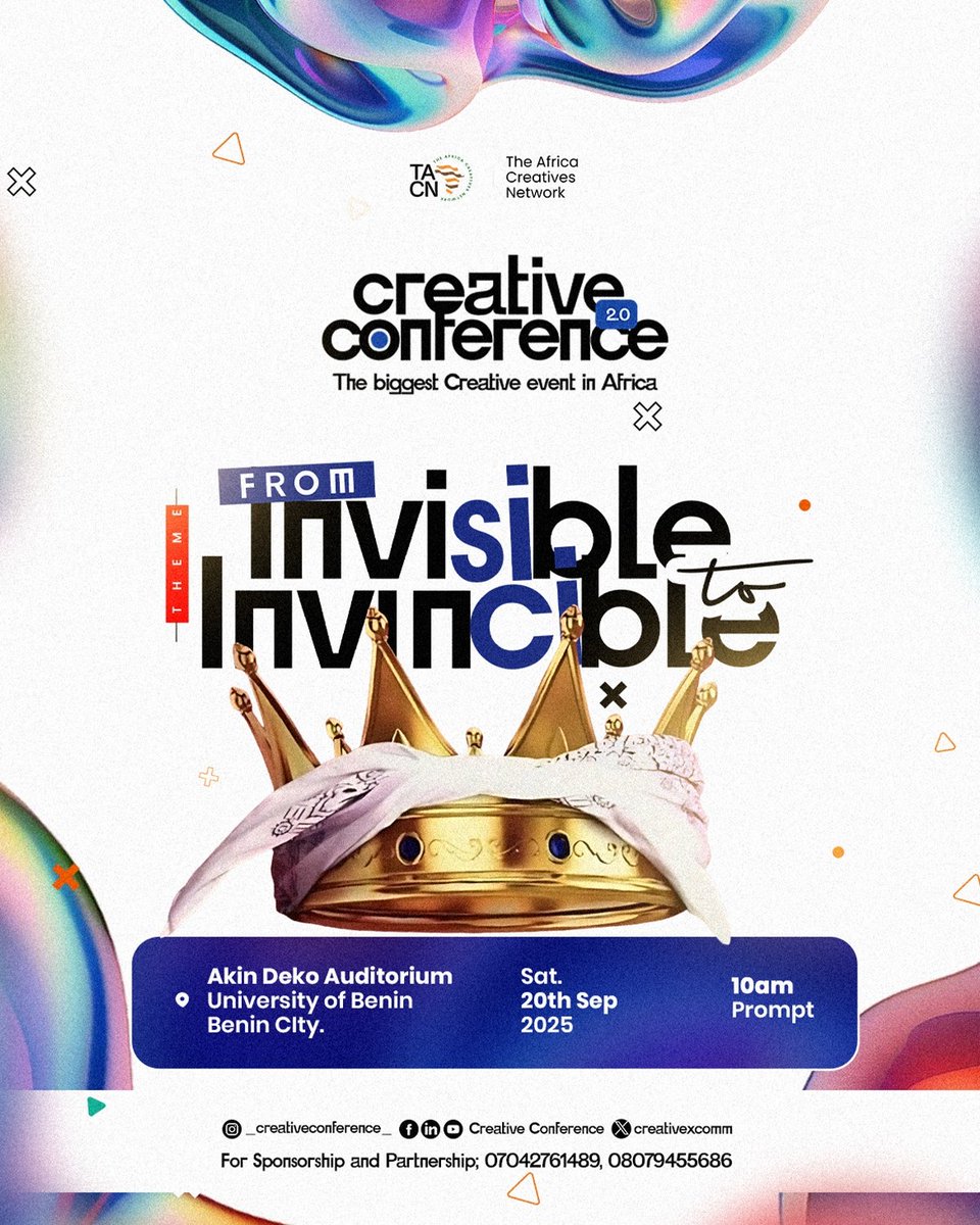 CreativeXComm's tweet image. We have seen all your amazing entries for the Creative You Awards.

The energy was unmatched 🔥ans the creativity was limitless.
Entries officially closes on the 7th off September.

See you at the Creative Conference 2.0 🫵

#creativeconference