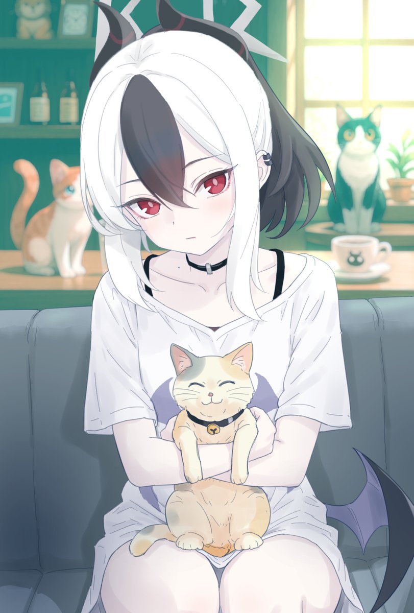 #ブルアカ #BlueArchive 
猫カフェのカヨコ❤