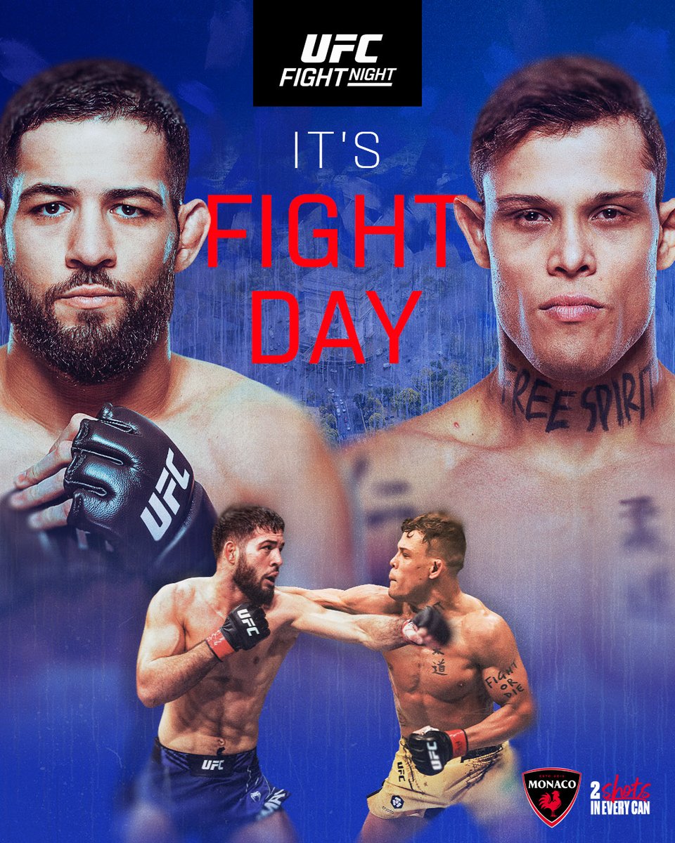 ufc's tweet photo. TODAY'S THE DAY 🚨

#UFCParis has finally arrived!

[ Live on @ESPNPlus | 3pmET | B2YB @DrinkMonaco ] https://t.co/TDA98tljS8
