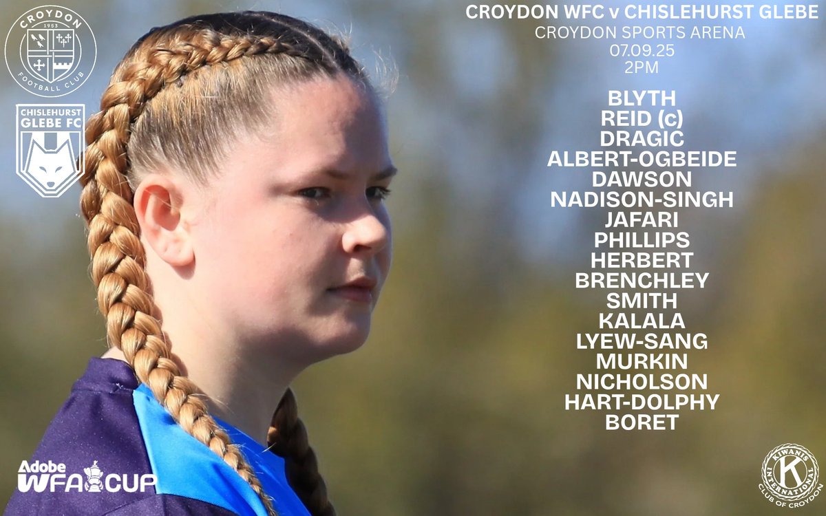 The 1st squad of the season...

#WeAreCroydon
<a href="/AdobeWFACup/">Adobe Women's FA Cup</a> 
<a href="/KiwanisCR0/">Kiwanis Club of Croydon</a>