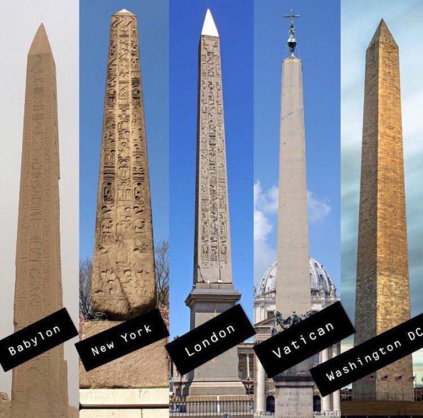 The word 'obelisk' literally means 'Baal's shaft'. It is almost always placed in the center of a circle, which represents the female genitalia and the physical sexual act. It is a Satanic worshipping sight.