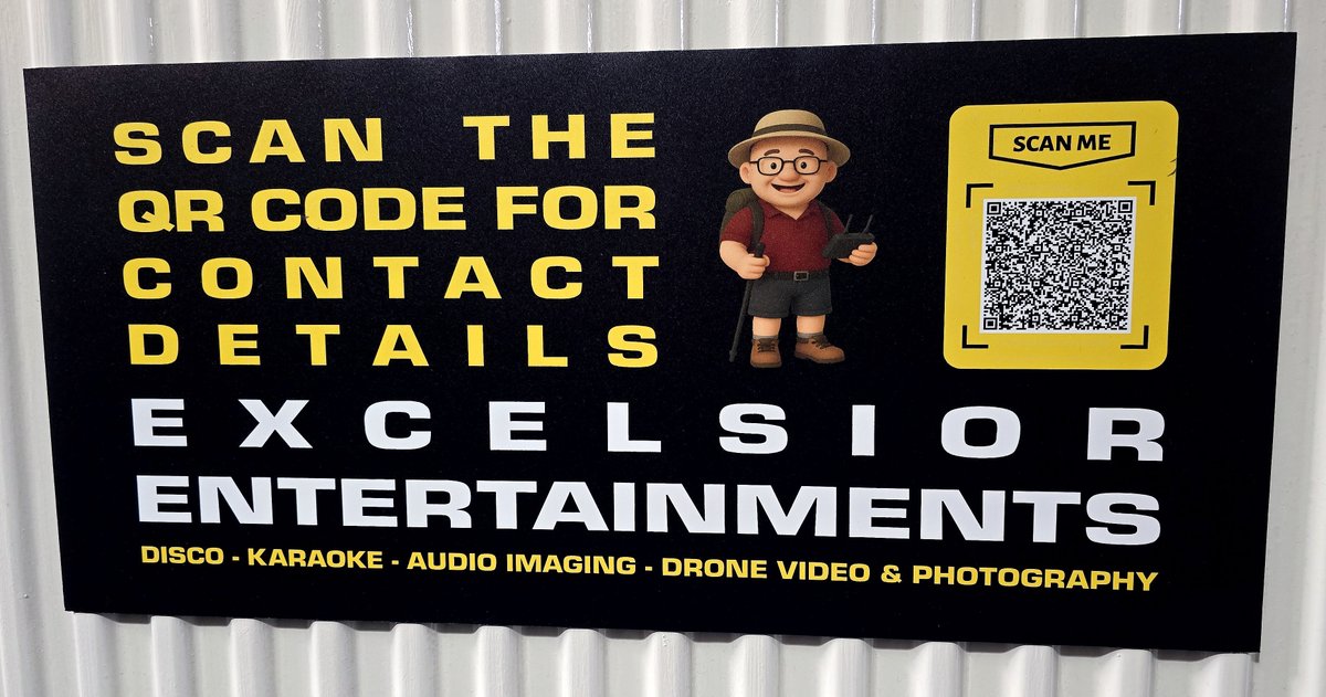 excel_ents's tweet image. The magnetic DJ booth sign as arrived &amp;amp; attaches perfectly fine to a test surface and the QR Code is working perfectly.

Always Hire A Professional.

#weddingdj #weddingdjservice #mobiledisco #mobiledj #disco #karaokenight

#barnsleyisbrill