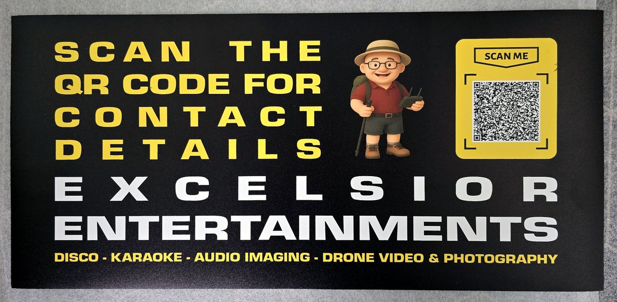 excel_ents's tweet image. The magnetic DJ booth sign as arrived &amp;amp; attaches perfectly fine to a test surface and the QR Code is working perfectly.

Always Hire A Professional.

#weddingdj #weddingdjservice #mobiledisco #mobiledj #disco #karaokenight

#barnsleyisbrill
