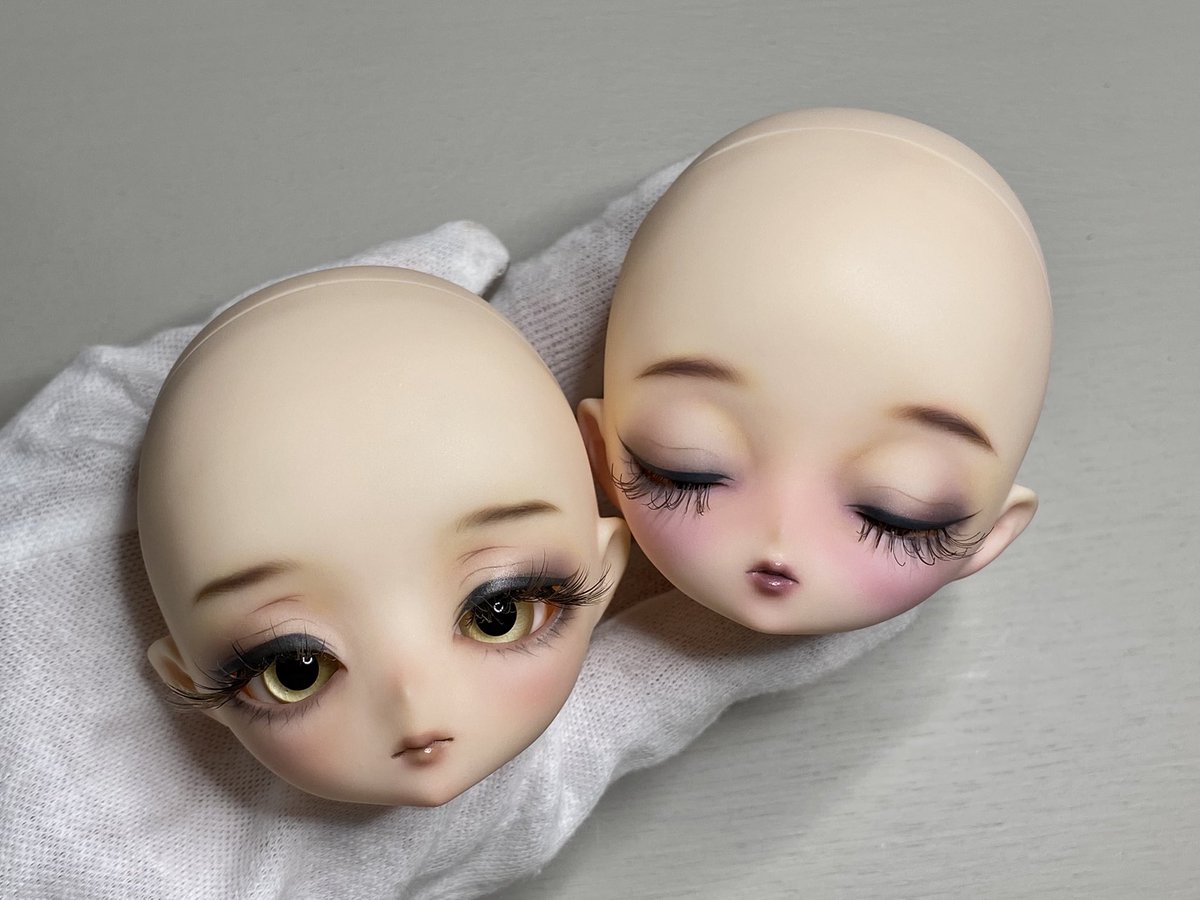 momiji_tk's tweet image. ドールショウではワンオフ以外にハルモニアヘッドも販売いたします。難ありになってしまったのでお値段に反映させたいと思います。後ほどこちらに難あり箇所追加します。ギリッギリのお知らせになってしまったので居残りの場合はこちらでお譲り先探します🌟
#Harmoniabloom  #ハルモニアブルーム