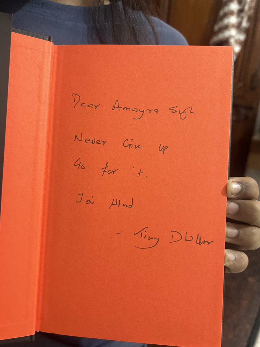 ravindra0's tweet photo. @TinyDhillon @PenguinIndia @premanka @faujidays Thank you for the signed copy sir. Feeling blessed.. https://t.co/m6hheQKXJd