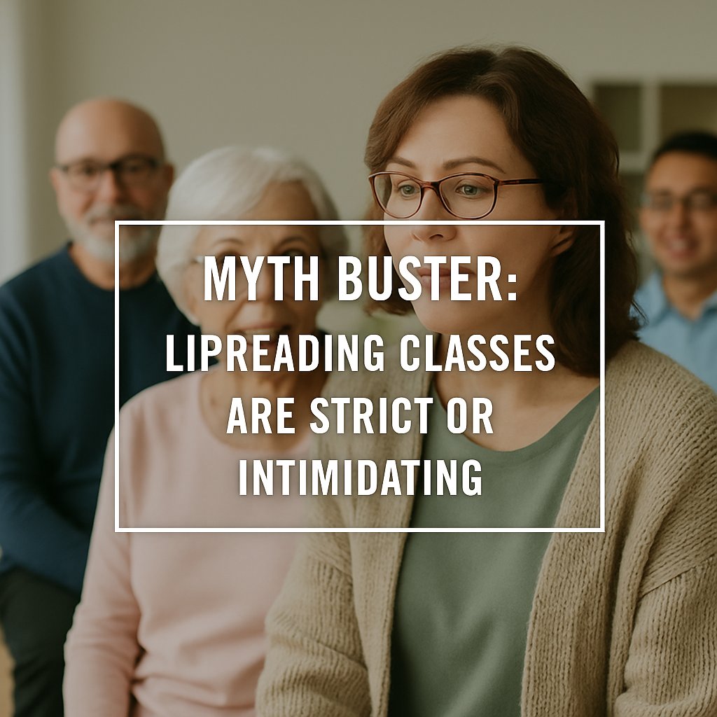 Lipreading Myth Buster 5:
#Lipreading classes are NOT strict or intimidating! They are designed to be friendly and supportive. Lessons are paced to suit your ability, allowing everyone to learn comfortably and effectively. Most of your fellow students will have #hearingloss.