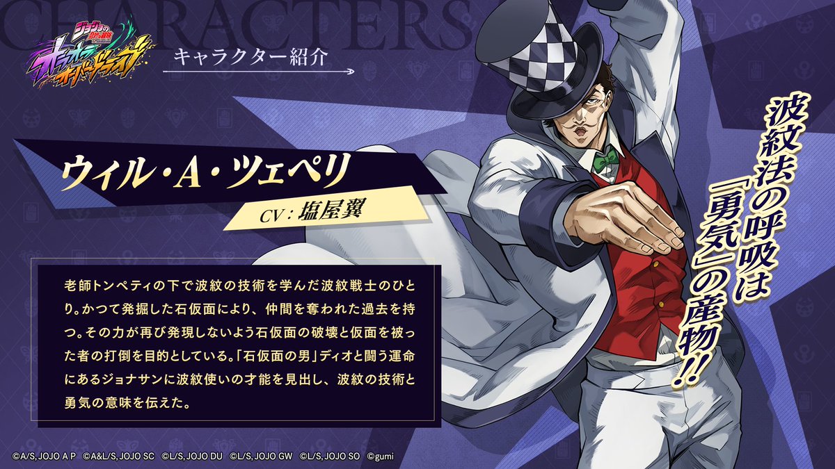 オラオラオーバードライブ 登場キャラクター紹介】 #ウィル・A 