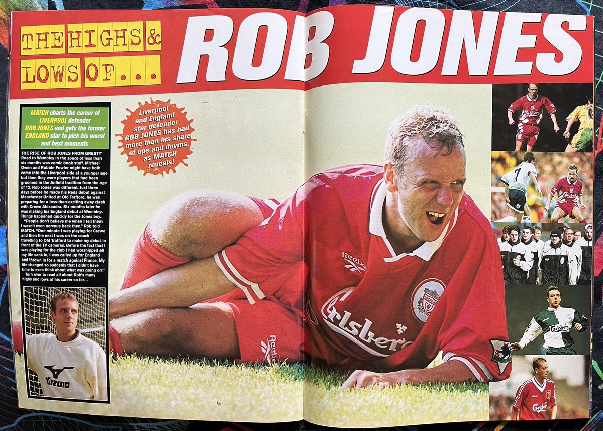 MMoftheD's tweet photo. A player that just screams ‘90s football’.
Match were confused as to whether he was a current or former England star, mind…
#matchmagazine #90sfootball #lfc #robjones #90sfootballers https://t.co/S61MLloe5l
