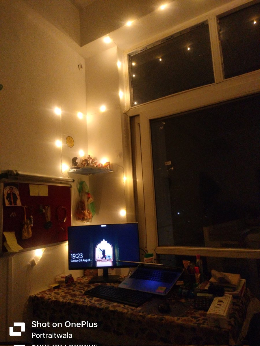 portraitcoder's tweet image. Just a study desk, some moody lights, and endless lines of code ✨💻🌙 #CodeWithVibes