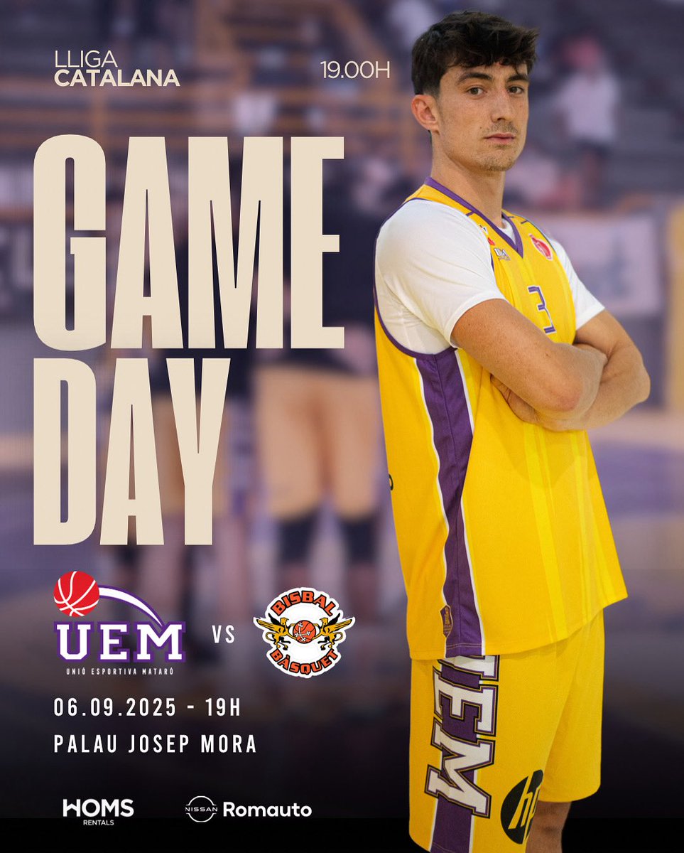👋🏻🚨 GGGGGGGAAAMEDAY AL PALAU!

✅ Donem la benvinguda al nou curs amb el 1r partit de Lliga Catalana al Palau! Pretemporada! 🔛

🏀 Lliga CAT J1 | 19h
👉🏻 Mataró Homs 🆚 <a href="/bisbalbasquet/">Bisbal Bàsquet //*//</a> 
🏠 Palau Josep Mora
➡️ L’entrada és gratuïta 

💪🏻 Us esperem a tots i totes! Som-hi, Mataró!