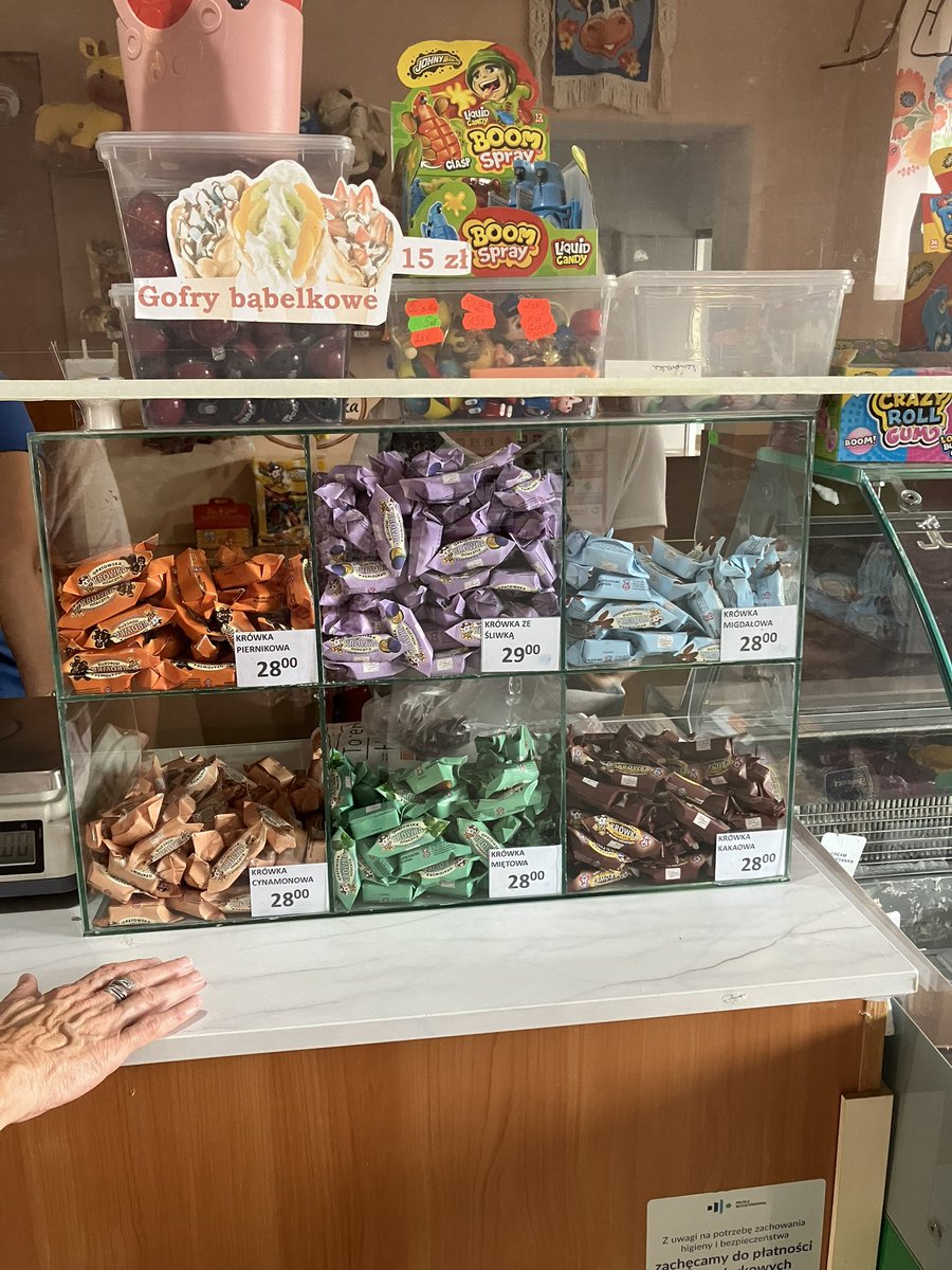 ⬅️ visited his (my grandfather’s) hometown of Opatów/Cmielow Poland. No jews left from towns that before WW2 were 50% Jewish. Emigration ethnic cleansing &amp; genocide changed that.  Forgive but never forget. Happy I visited.👇🏼 was the mikveh ritual bath. Now a candy factory. Sweet!