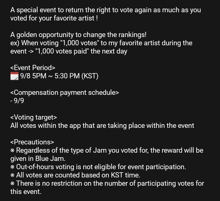 📣 UPICK TIME ATTACK EVENT 

— To all NAMELESS and Tudis, please save all your jams and keep collecting until September 8th cause there will be a 100% payback if you voted on September 8 at 4:00 TILL 4:30 PM (PHT) on UPICK.