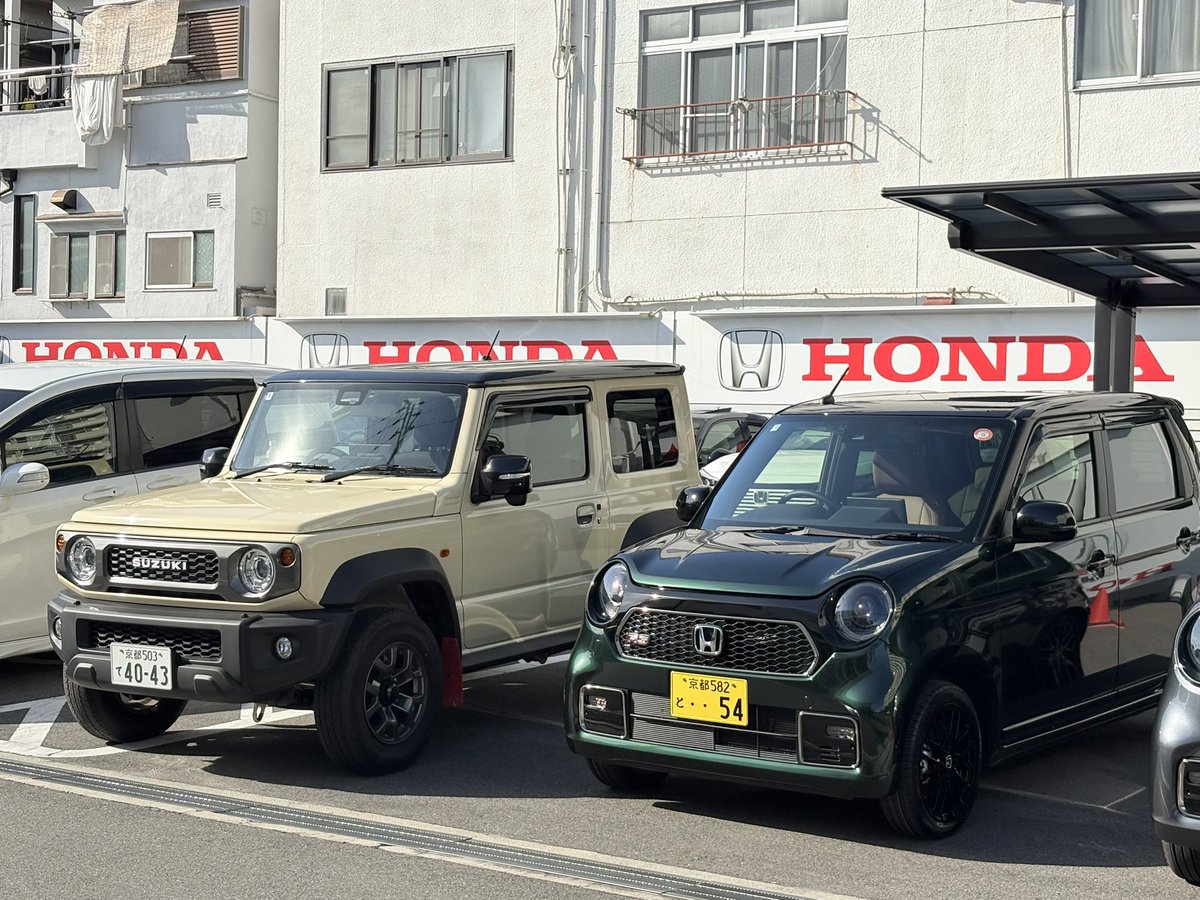 tomoS660ModuloX's tweet image. N-ONE RS無事に納車されました✨️

実はエスロクの時から欲しかったブリティッシュグリーンパール🥰
日中の色の映え方が最高👍

これから乗り倒すぞっ🥳
#NONE