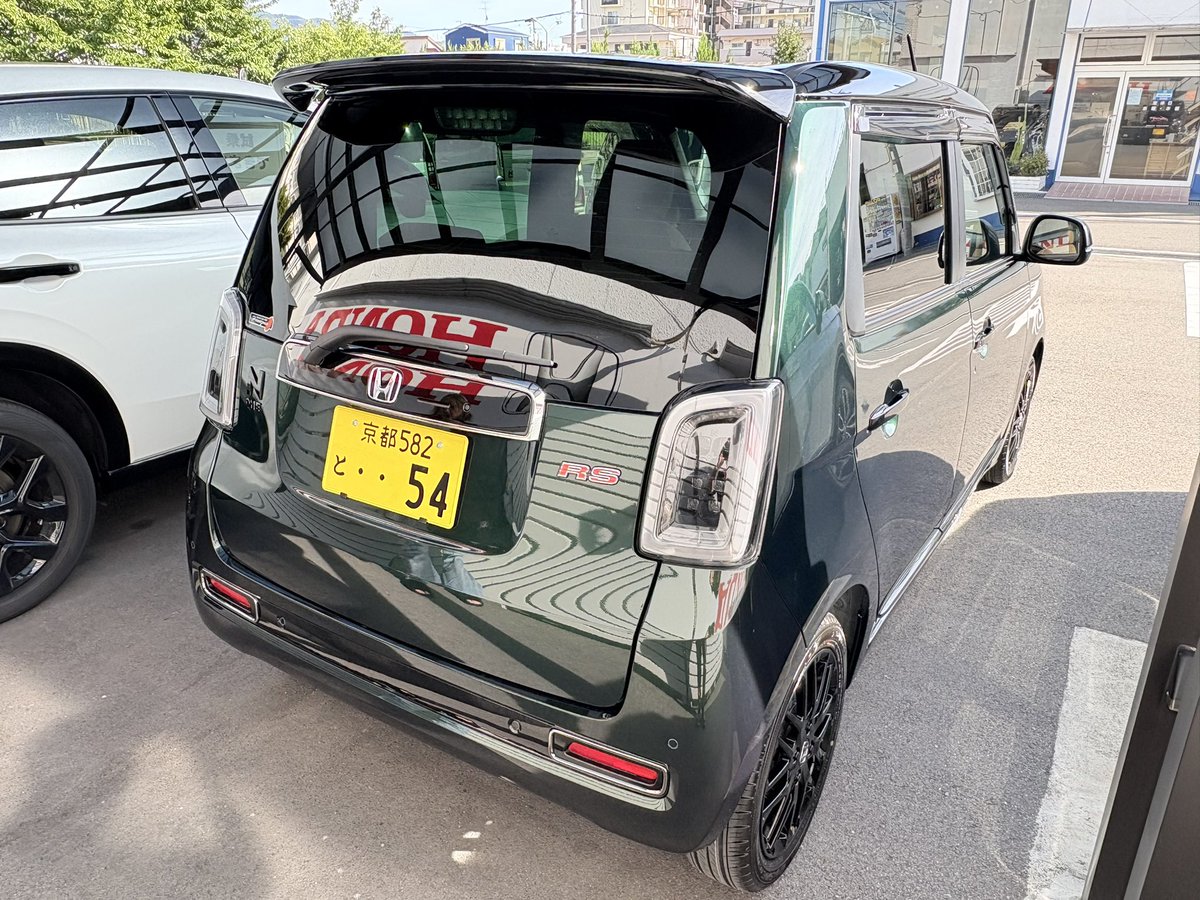 tomoS660ModuloX's tweet image. N-ONE RS無事に納車されました✨️

実はエスロクの時から欲しかったブリティッシュグリーンパール🥰
日中の色の映え方が最高👍

これから乗り倒すぞっ🥳
#NONE