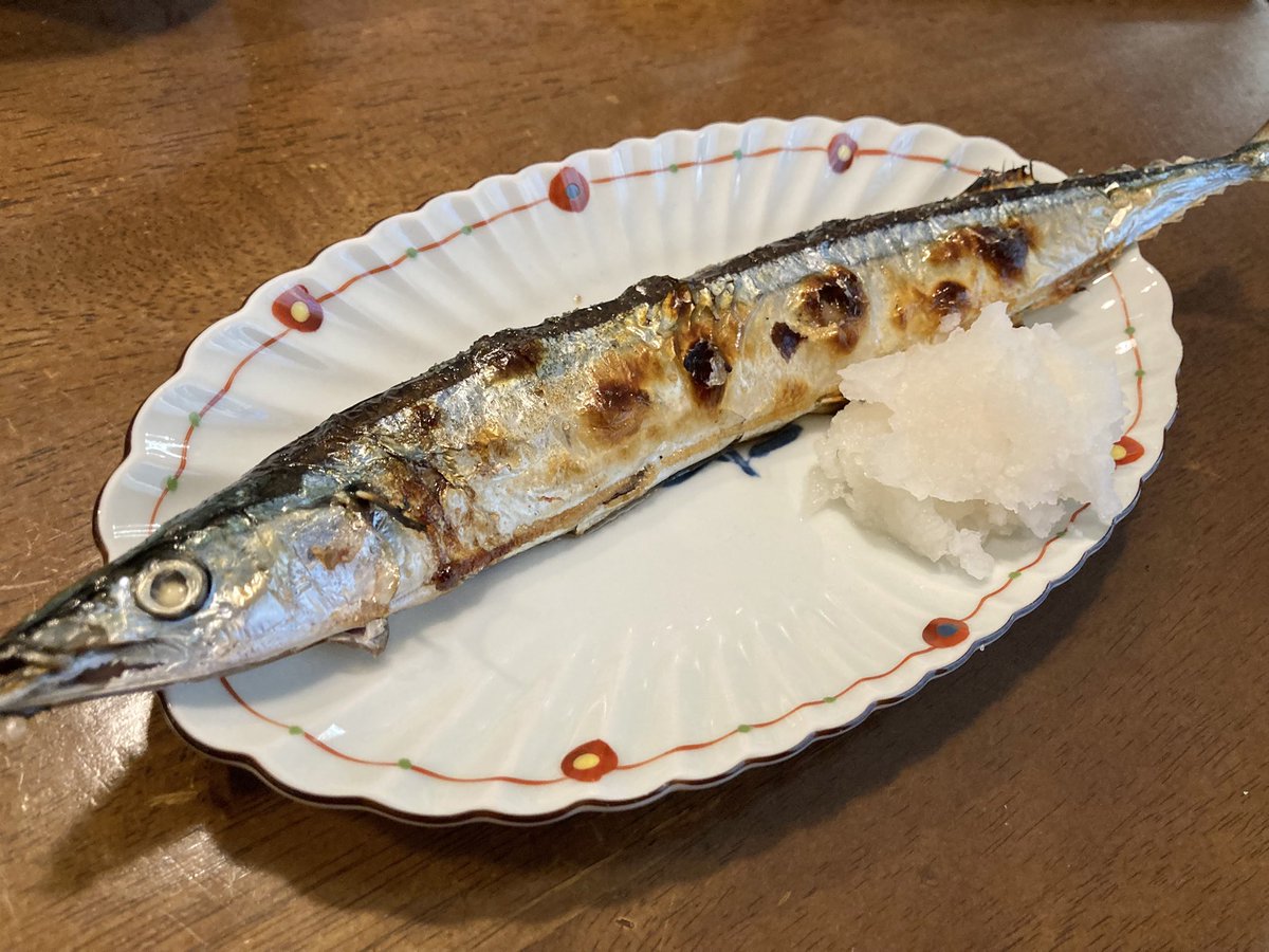 今年初サンマ。おいしかったです。