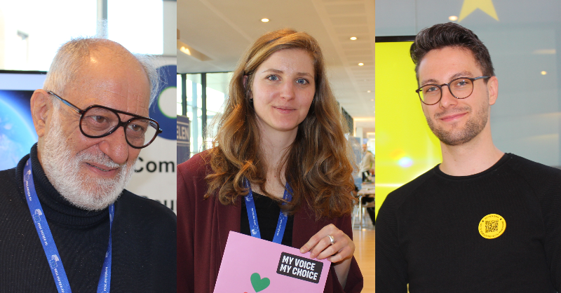 PetkoProMedia's tweet photo. They’re not paid. They juggle jobs, studies &amp; family.

But they’re changing Europe. 💪

Meet Lana, Andreas &amp; Siro — volunteers behind #EuropeanCitizensInitiatives on:

⚖️ abortion rights

🌱 cleaner air

🏛️ sustainable housing

 #ECIForum #EUCitizens #Volunteers