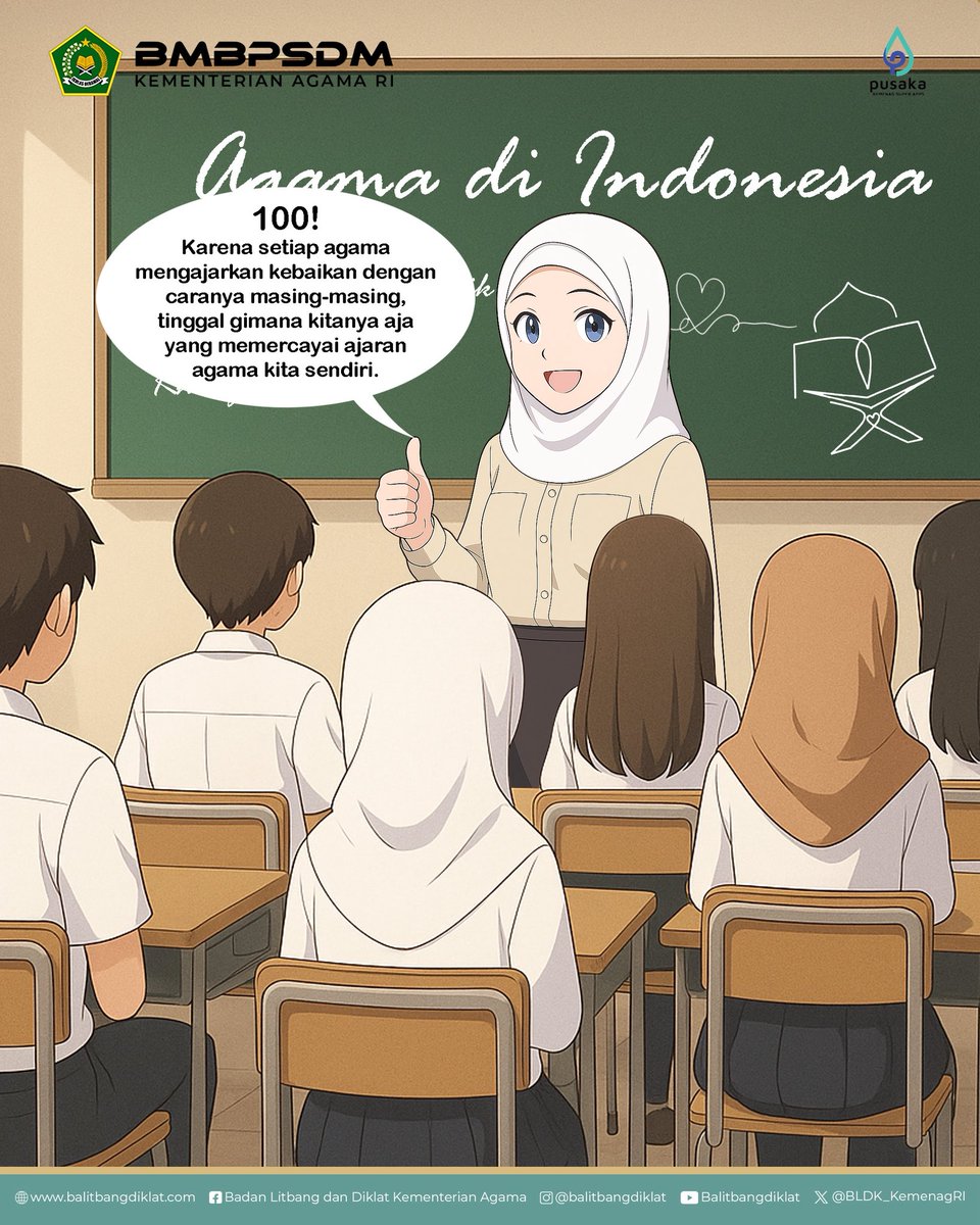 moderat_idn's tweet image. Salam #SahabatReligi

Masih ada yang bertanya-tanya ga sih apa itu Moderasi Beragama?

Sini-sini Bu Minji jelasin🤩

#BMBPSDM
#KemenagRI
#ModerasiBeragama
#KitaSemuaSama
#ExellenceIsOurTradition