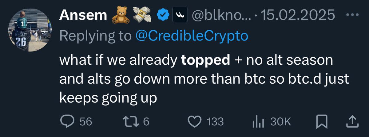 in a few weeks:
“C’mon guys was just shitposting”