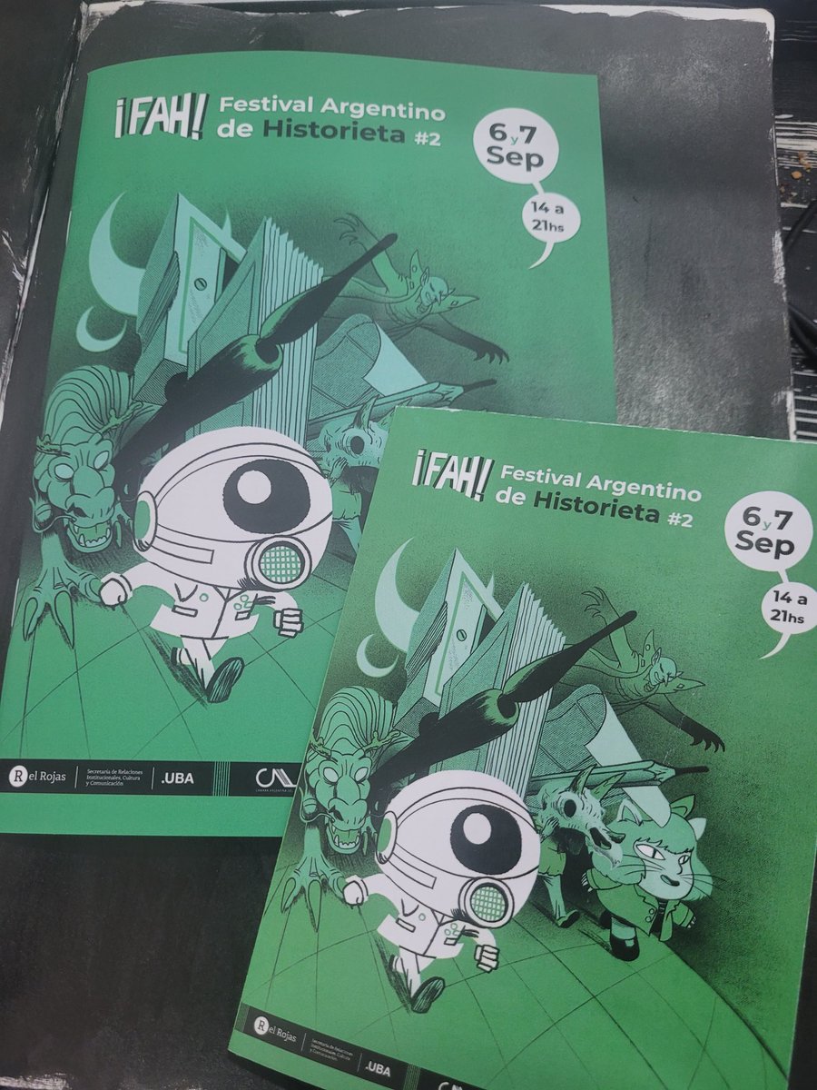 Hoy , después de meses de trabajo, la segunda edición de @fahistorietas. Organizado desde la comisión de historietas de la @camaraargentinadellibro  en el <a href="/elrojasuba/">ElRojas</a>  apartir de las 14hs. Hay muchas actividades , talleres, pelìculas, autores, autoras. Los esperamos.