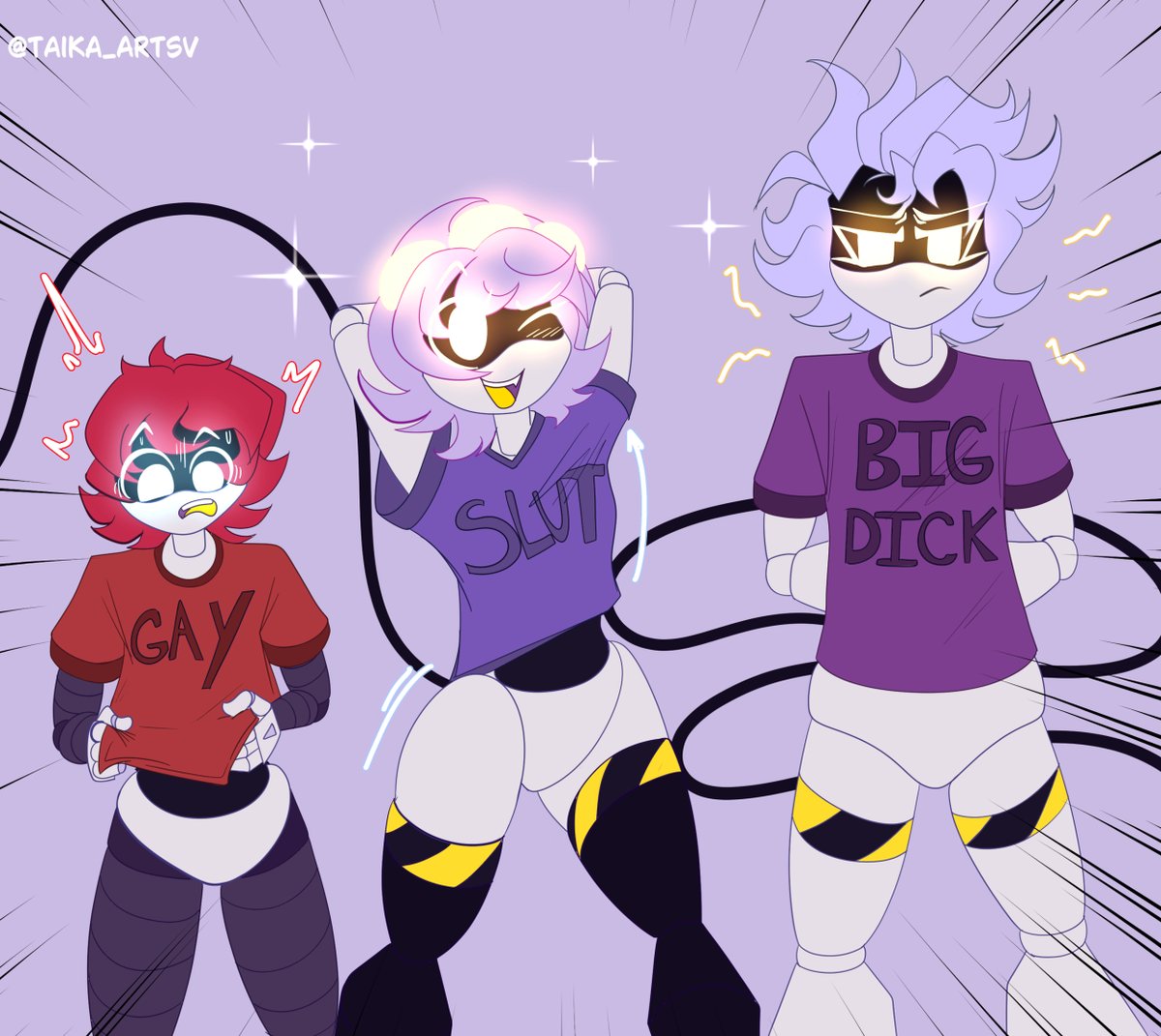 SniperWaffle115's tweet image. I&apos;m really late for this joke, but I still wanted to get it since it&apos;s funny to me.

Art by @taika_artsV!

#murderdrones #murderdronesocs #murderdronesoc