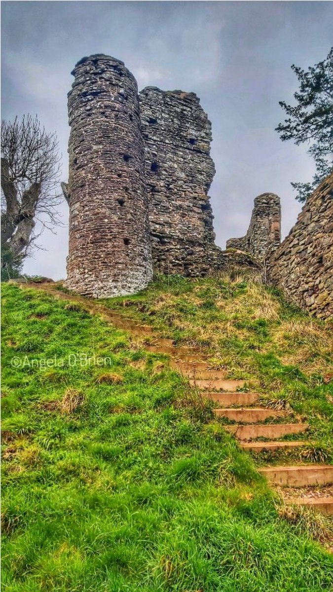The remains of Snodhill Castle, Herefordshire. This castle, originally built in 1068, was one of the earliest and largest Norman castles in Britain. At a time when most castles were simple timber structures this castle had substantial masonry defences. In 2021 fragments of rock