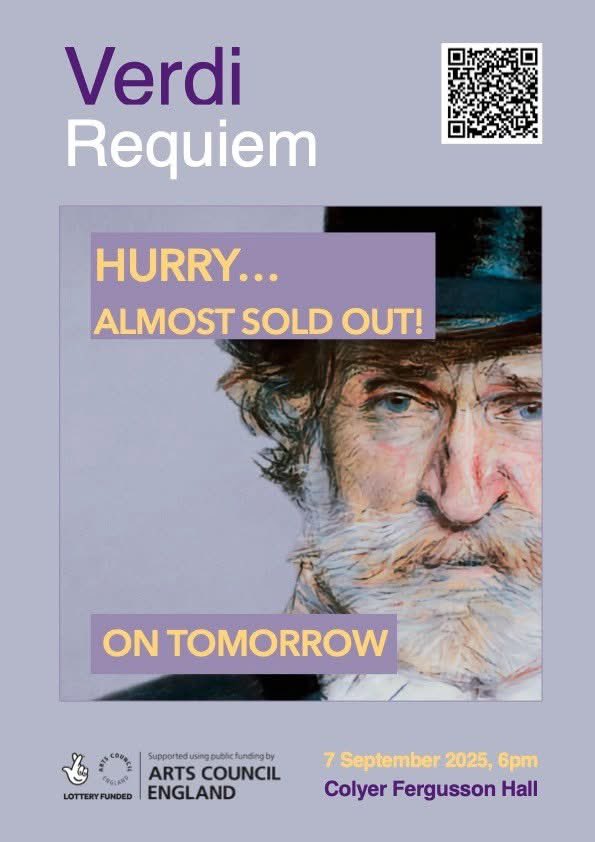 Just a few tickets remaining for the Verdi Requiem tomorrow in Canterbury

thegulbenkian.co.uk/events/east-br…
