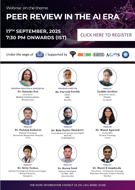 #PeerReviewWeek 
Join us on #Zoom 17Sep for a #paneldiscussion on " #PeerReview in the #AI Era". Pl click for free registration: us06web.zoom.us/meeting/regist…
How has peer-review changed in AI era? Will human reviewers be soon replaced by AI?