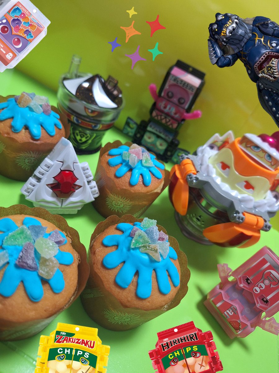 ショウマくんの作っていた光菓子を私も作ってみた！
まだ試作品だけど味は美味しく出来ました☆
リゼルにも食べさせてあげたい(*^^*)
#仮面ライダーガヴ
#仮面ライダーガヴ最終回
#ゴチゾウ