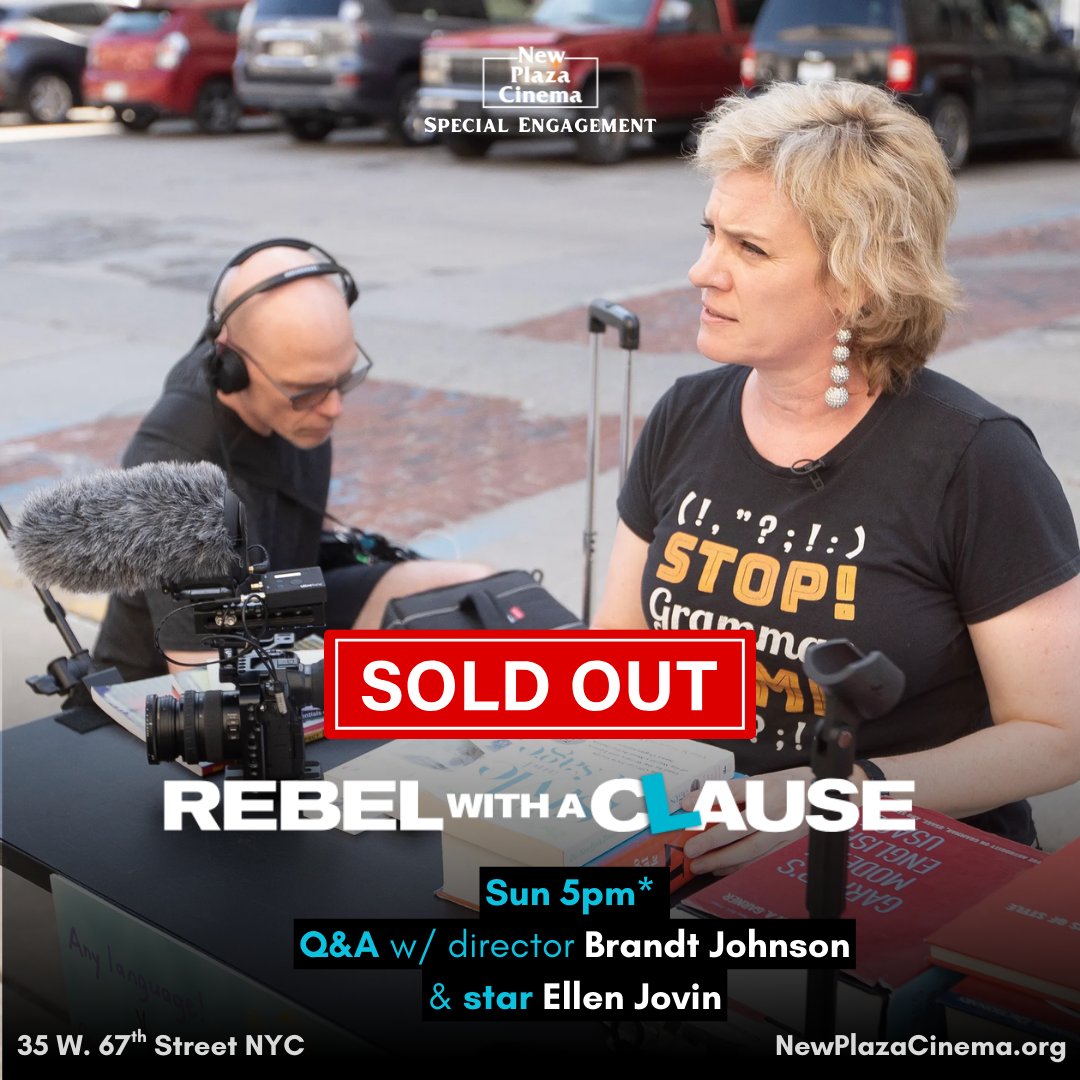 NewPlazaCinema's tweet image. Tickets for Sunday's REBEL WITH A CLAUSE screening are sold out — but we've added three more shows in September!
Sat Sept 13 — 2:45 PM
Sun Sept 21 — 5:15 PM
Sat Sept 27 — 12:15 PM
Tickets available now!
newplazacinema.org/showtimes/