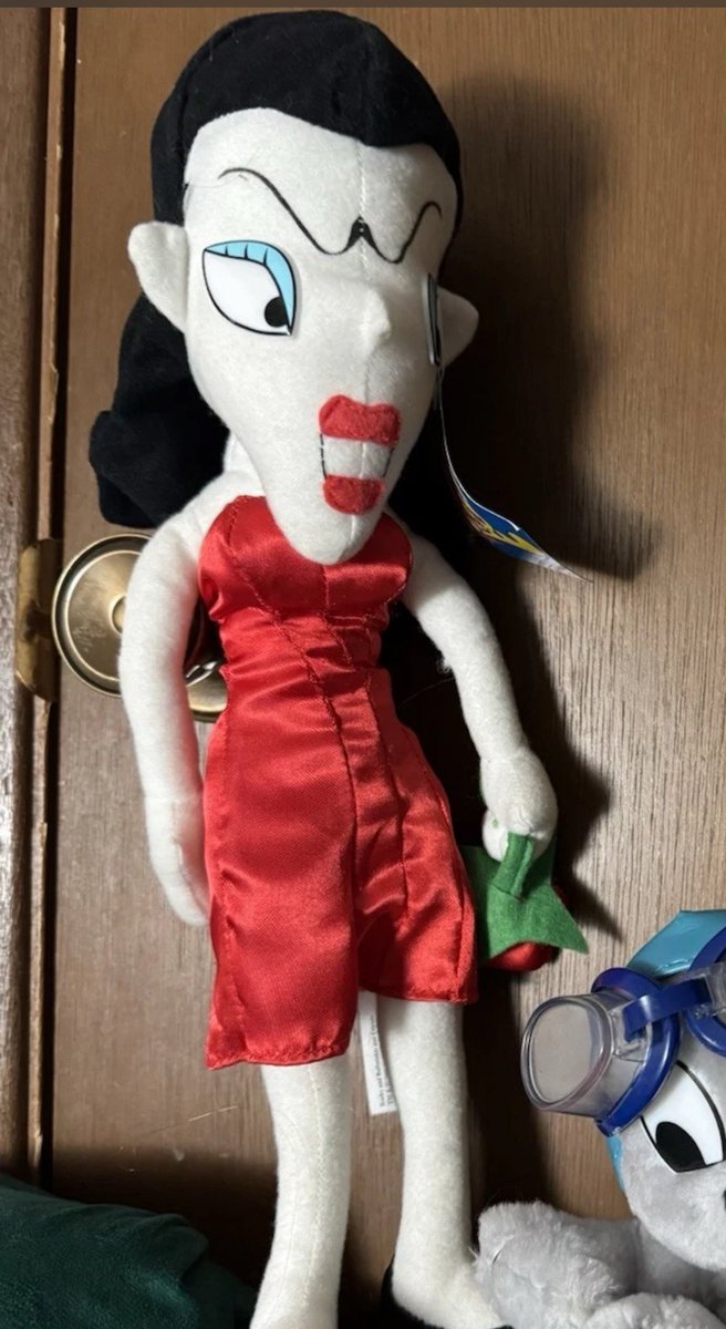 Can we all agree this is the most ugliest Natasha plush #rockyandbullwinkle
