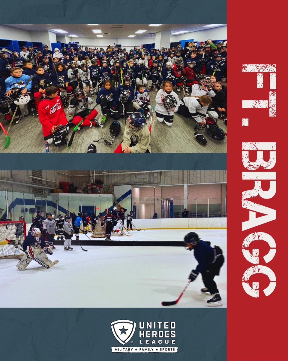 Over 120 military kids hit the ice at our hockey clinic in Fort Bragg, North Carolina! They trained with former NHLer Jeff Taffe and even got a surprise Q&amp;A with Tom Wilson of the Washington Capitals, who joined live via Zoom.