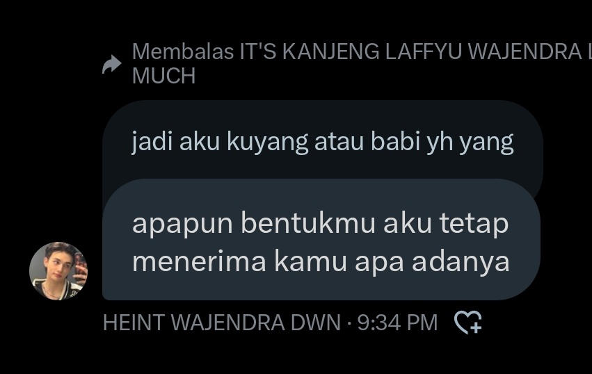 IT'S KANJENG LAFFYU WAJENDRA LOVE HEINT SO MUCH tweet media