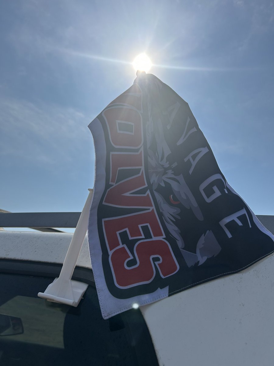 In the sunny Practice Field lot!  <a href="/SavageWolvesNIL/">SavageWolves</a> # GoPack!