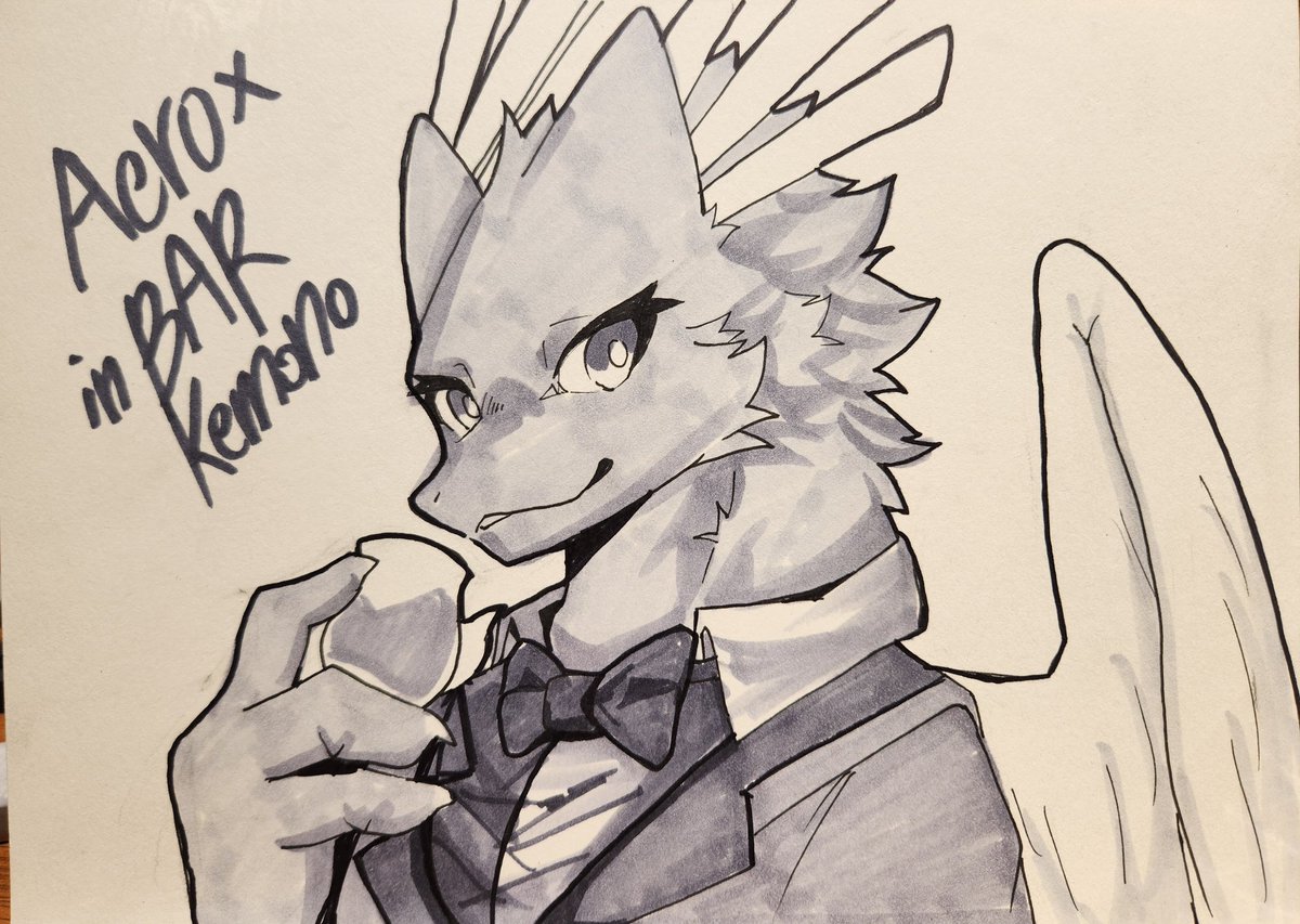 바케모노에서 에어록스 님을 그려드렸어요