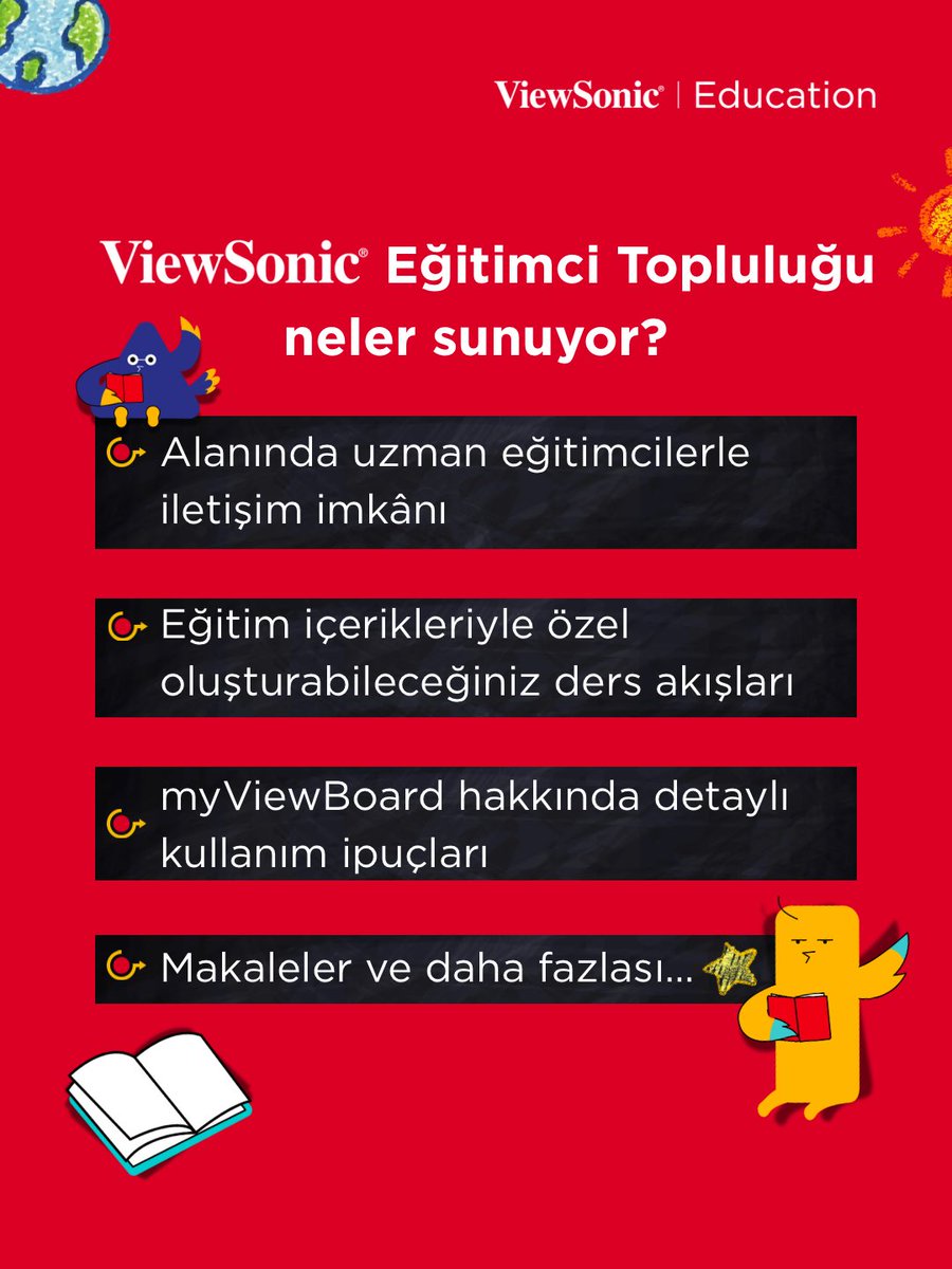 VSClassroomTR's tweet image. Okula dönüş zamanı geldi! Bu süreçte size rehberlik edecek tüm kaynaklar ViewSonic Eğitimci Topluluğu’nda sizi bekliyor. Alanında uzman eğitimcilerle bağlantı kurmak ve ihtiyaç duyduğunuz içeriklere kolayca ulaşmak için hemen topluluğumuza katılın!

#ViewSonic #ViewSonicClassroom