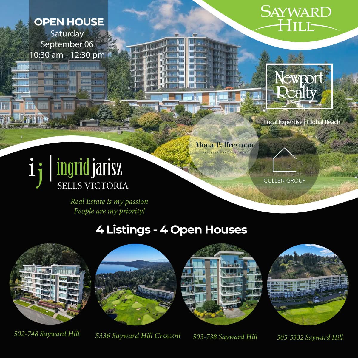 4 listings. 4 open houses #saanichbc #OpenHouse #victoriabc