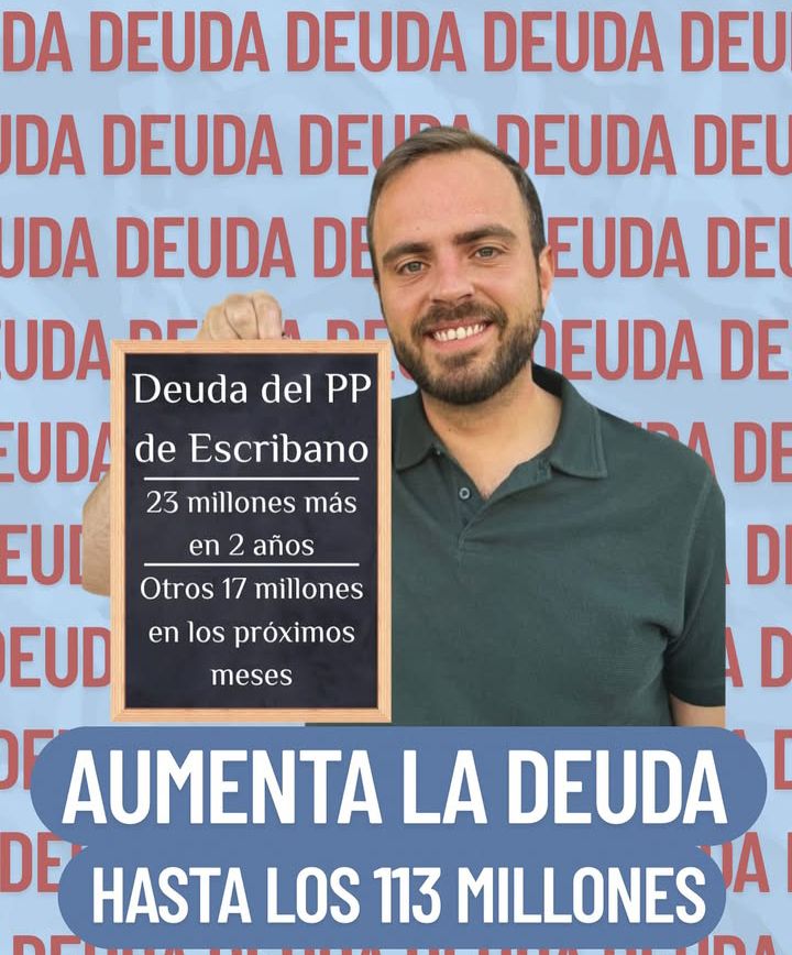 JoseLui28976669's tweet image. Parece ser que nadie les informo que quién arruinó a Arganda fue el PP con la Gurtel de Ginés, Benjamín y Fernández Caballero, que la deuda de 156 mill. la dejó Sardinero, que quién redujo la deuda fue Hita del PSOE y quien a aumentado los impuestos y la deuda a sido Escribano