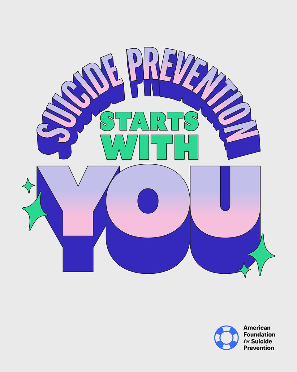 We all have a role to play in fighting this leading cause of death.

Whether it's making a donation, walking for suicide prevention, or volunteering with an AFSP Chapter, there is a place for everyone to make a difference.

Get started: afsp.org/chapters